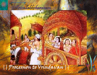 Procession to Vrindhan